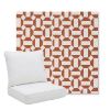 Picture of Hoopla Tobiko | Pillow Back Deep Seating Outdoor Cushions - Sunbrella© Fabric