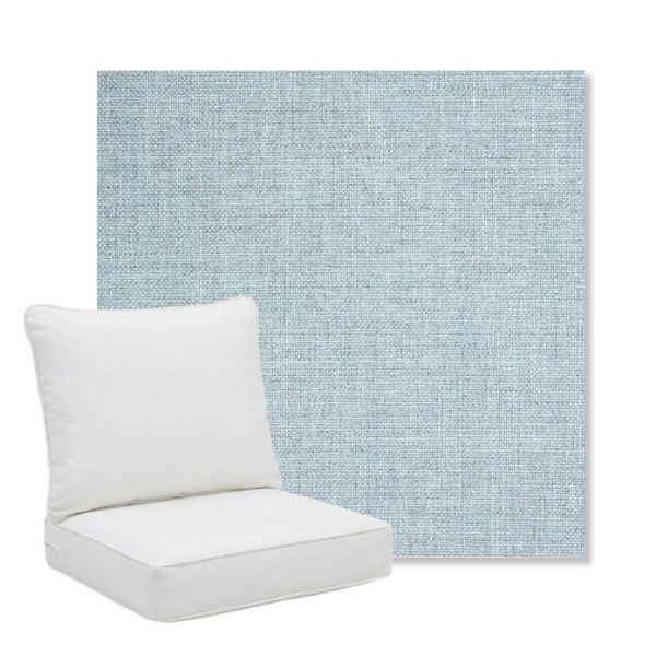 Picture of Idol Frost | Pillow Back Deep Seating Outdoor Cushions - Sunbrella© Fabric
