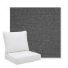 Picture of Idol Slate | Pillow Back Deep Seating Outdoor Cushions - Sunbrella© Fabric