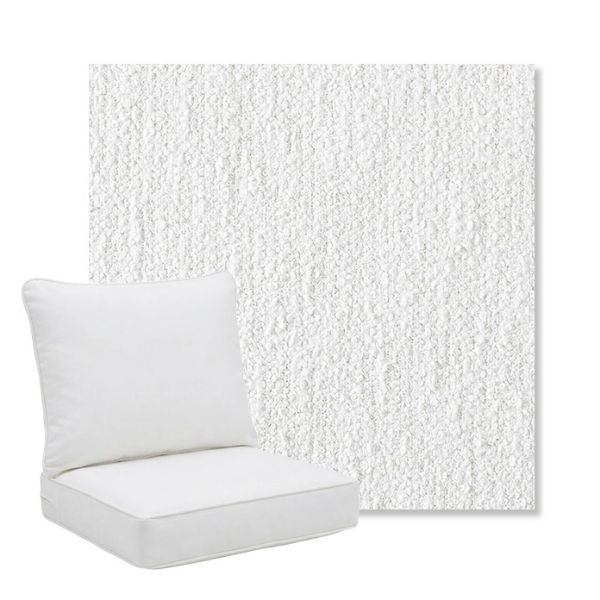 Picture of Improve White | Pillow Back Deep Seating Outdoor Cushions - Sunbrella© Fabric