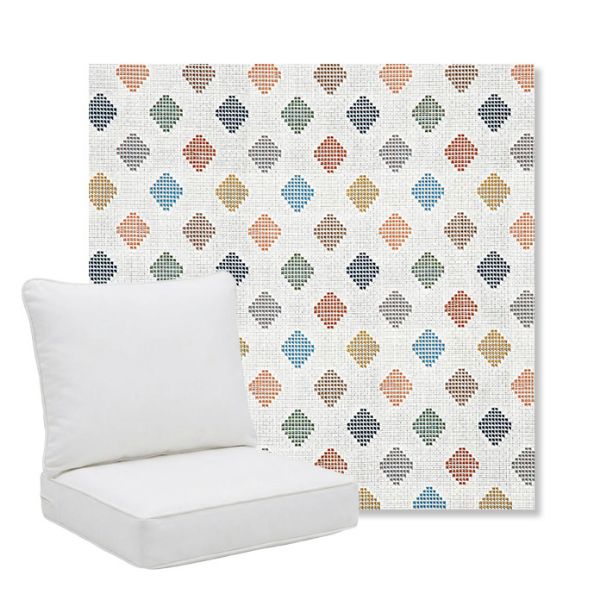 Picture of Infused Gem | Pillow Back Deep Seating Outdoor Cushions - Sunbrella© Fabric