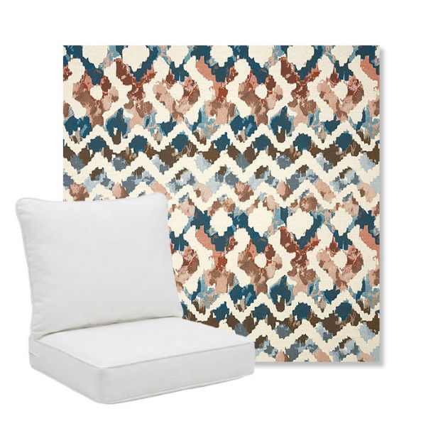 Picture of Inga Boho | Pillow Back Deep Seating Outdoor Cushions - Sunbrella© Fabric