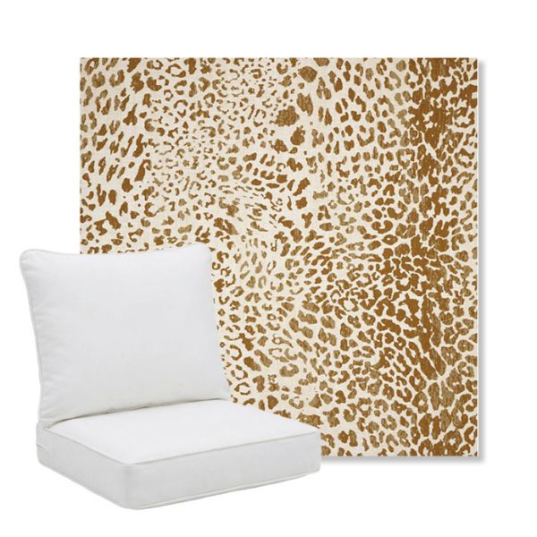 Picture of Instinct Toffee | Pillow Back Deep Seating Outdoor Cushions - Sunbrella© Fabric