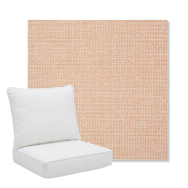 Picture of Kudos Cameo | Pillow Back Deep Seating Outdoor Cushions - Sunbrella© Fabric