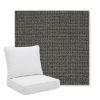 Picture of Kudos Carbon | Pillow Back Deep Seating Outdoor Cushions - Sunbrella© Fabric