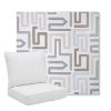 Picture of Labyrinth Cloud | Pillow Back Deep Seating Outdoor Cushions - Sunbrella© Fabric