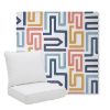 Picture of Labyrinth Fiesta | Pillow Back Deep Seating Outdoor Cushions - Sunbrella© Fabric