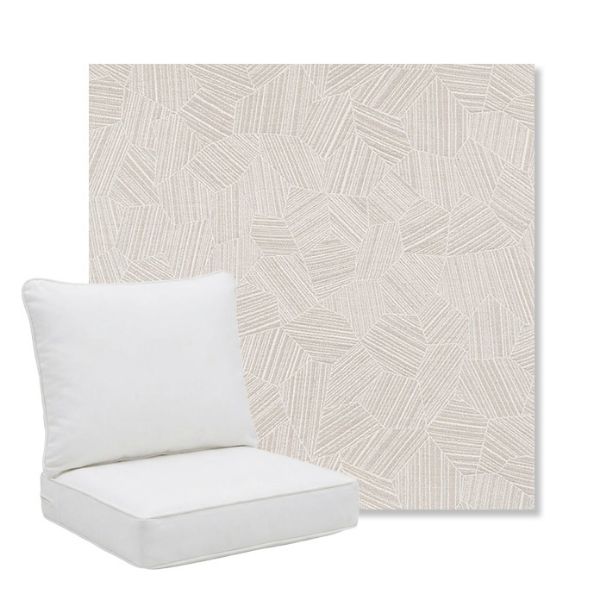 Picture of Leaf Structure Cloud | Pillow Back Deep Seating Outdoor Cushions - Sunbrella© Fabric