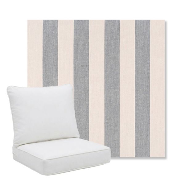 Picture of Leisure Denim | Pillow Back Deep Seating Outdoor Cushions - Sunbrella© Fabric