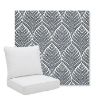 Picture of Linnaeus Indigo | Pillow Back Deep Seating Outdoor Cushions - Sunbrella© Fabric
