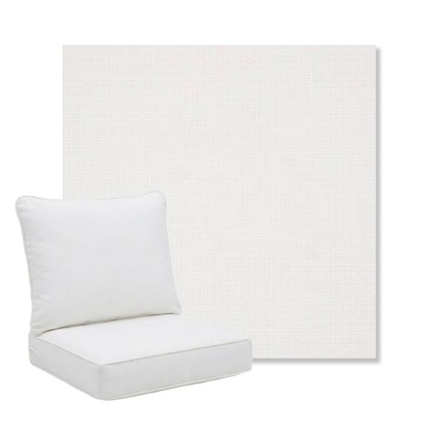 Picture of Linville Snow | Pillow Back Deep Seating Outdoor Cushions - Sunbrella© Fabric