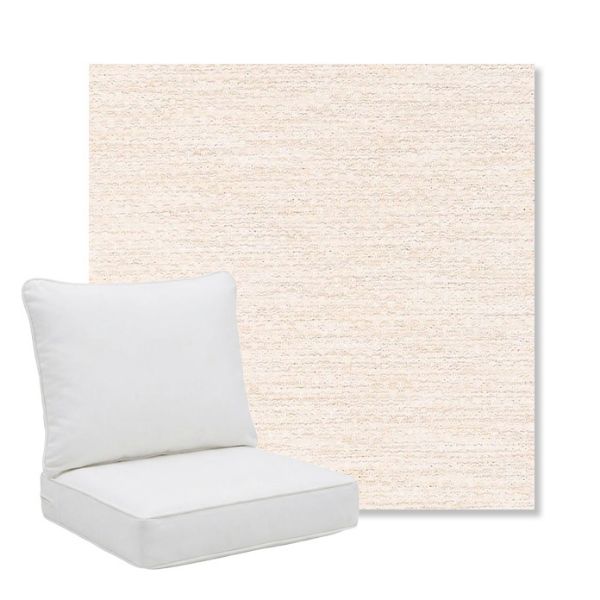 Picture of Litchfield Eggshell | Pillow Back Deep Seating Outdoor Cushions - Sunbrella© Fabric