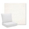 Picture of Litchfield Snow | Pillow Back Deep Seating Outdoor Cushions - Sunbrella© Fabric