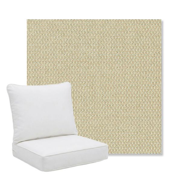 Picture of Mainstreet Putty | Pillow Back Deep Seating Outdoor Cushions - Sunbrella© Fabric