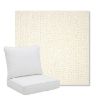 Picture of Margo Snow | Pillow Back Deep Seating Outdoor Cushions - Sunbrella© Fabric