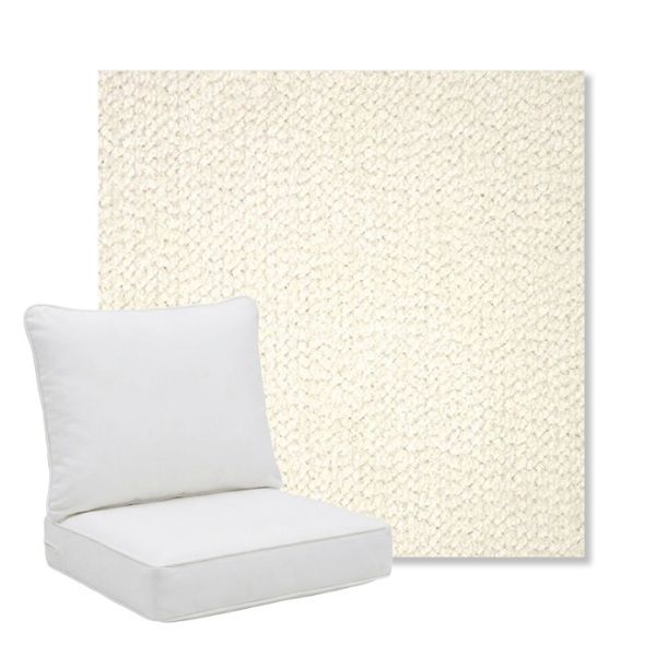 Picture of Margo Snow | Pillow Back Deep Seating Outdoor Cushions - Sunbrella© Fabric