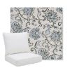 Picture of Martha Floral Periwinkle | Pillow Back Deep Seating Outdoor Cushions - Sunbrella© Fabric