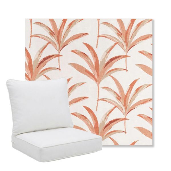 Picture of Martinique Mango | Pillow Back Deep Seating Outdoor Cushions - Sunbrella© Fabric