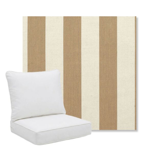 Picture of Maxim Heather Beige | Pillow Back Deep Seating Outdoor Cushions - Sunbrella© Fabric