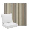 Picture of Milano Char | Pillow Back Deep Seating Outdoor Cushions - Sunbrella© Fabric