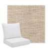 Picture of Momento Parchment | Pillow Back Deep Seating Outdoor Cushions - Sunbrella© Fabric