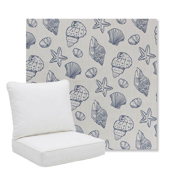 Picture of Nantucket Atlantis | Pillow Back Deep Seating Outdoor Cushions - Sunbrella© Fabric