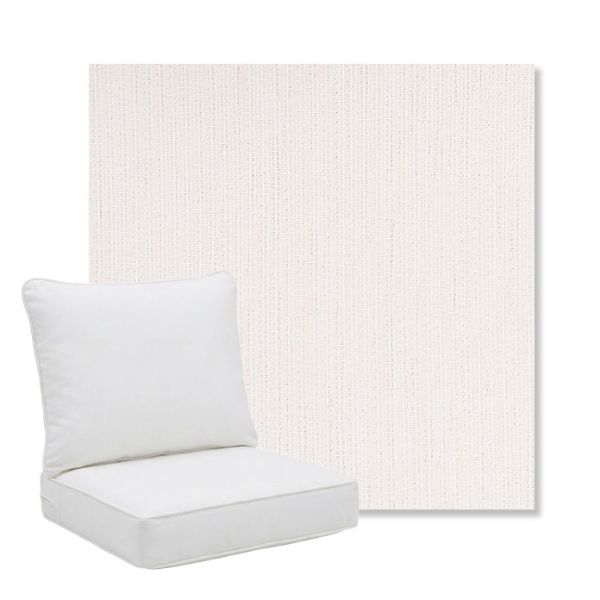 Picture of Nova Parchment | Pillow Back Deep Seating Outdoor Cushions - Sunbrella© Fabric