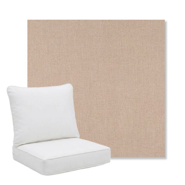 Picture of Nuance Dove | Pillow Back Deep Seating Outdoor Cushions - Sunbrella© Fabric