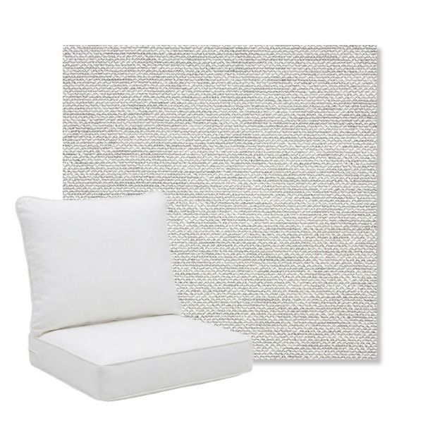 Picture of Nurture Pebble | Pillow Back Deep Seating Outdoor Cushions - Sunbrella© Fabric