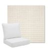 Picture of Nurture White | Pillow Back Deep Seating Outdoor Cushions - Sunbrella© Fabric