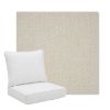 Picture of Odette Alabaster | Pillow Back Deep Seating Outdoor Cushions - Sunbrella© Fabric
