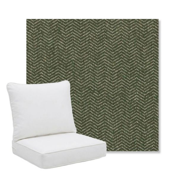 Picture of Odette Fern | Pillow Back Deep Seating Outdoor Cushions - Sunbrella© Fabric