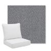 Picture of Odette Slate | Pillow Back Deep Seating Outdoor Cushions - Sunbrella© Fabric