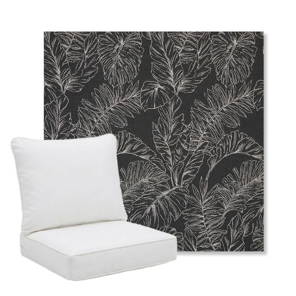 Picture of Palma Shadow | Pillow Back Deep Seating Outdoor Cushions - Sunbrella© Fabric