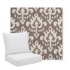 Picture of Patra Mushroom | Pillow Back Deep Seating Outdoor Cushions - Sunbrella© Fabric