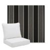 Picture of Peyton Granite | Pillow Back Deep Seating Outdoor Cushions - Sunbrella© Fabric