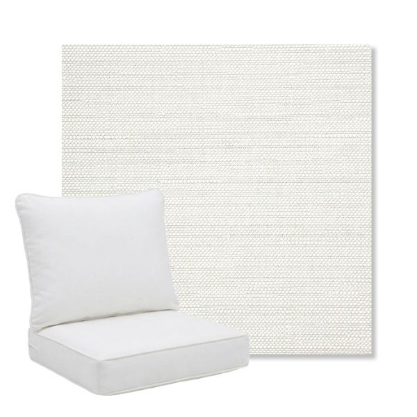 Picture of Piazza Cloud | Pillow Back Deep Seating Outdoor Cushions - Sunbrella© Fabric