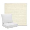 Picture of Piazza Parchment | Pillow Back Deep Seating Outdoor Cushions - Sunbrella© Fabric