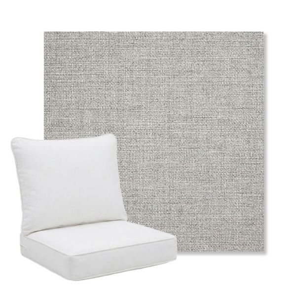 Picture of Piazza Pebble | Pillow Back Deep Seating Outdoor Cushions - Sunbrella© Fabric