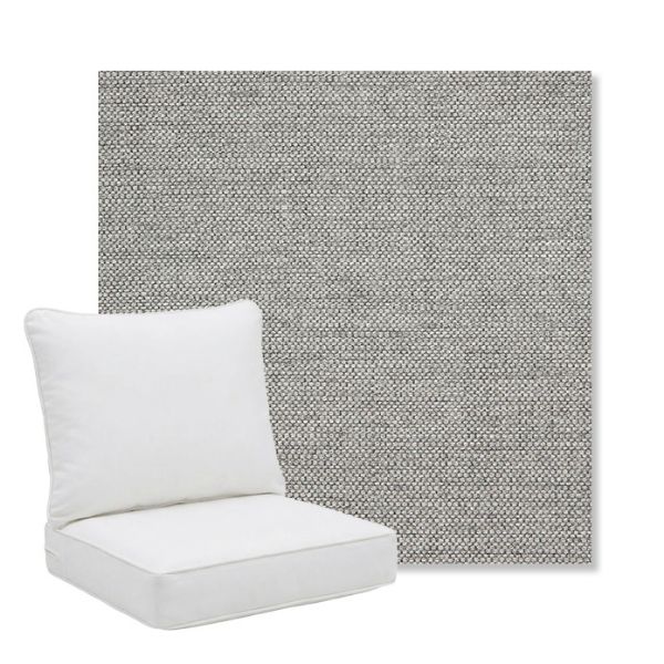 Picture of Piazza Stone | Pillow Back Deep Seating Outdoor Cushions - Sunbrella© Fabric