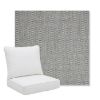 Picture of Pique Ash | Pillow Back Deep Seating Outdoor Cushions - Sunbrella© Fabric