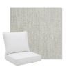 Picture of Pique Gravel | Pillow Back Deep Seating Outdoor Cushions - Sunbrella© Fabric