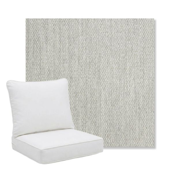 Picture of Pique Gravel | Pillow Back Deep Seating Outdoor Cushions - Sunbrella© Fabric