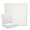 Picture of Pique Salt | Pillow Back Deep Seating Outdoor Cushions - Sunbrella© Fabric