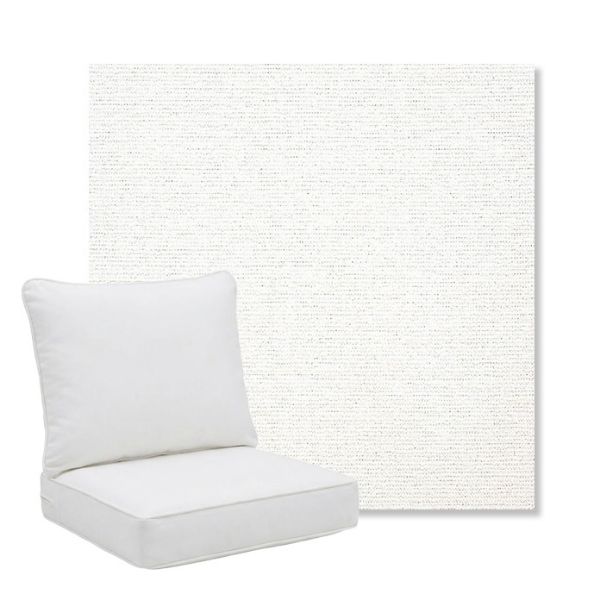 Picture of Platform Salt | Pillow Back Deep Seating Outdoor Cushions - Sunbrella© Fabric