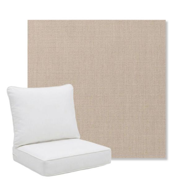 Picture of Play Oat | Pillow Back Deep Seating Outdoor Cushions - Sunbrella© Fabric