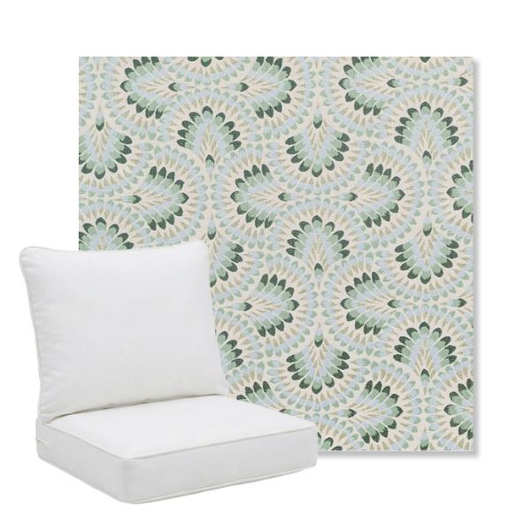 Picture of Plume Spring | Pillow Back Deep Seating Outdoor Cushions - Sunbrella© Fabric