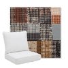Picture of Pop Punchcard | Pillow Back Deep Seating Outdoor Cushions - Sunbrella© Fabric