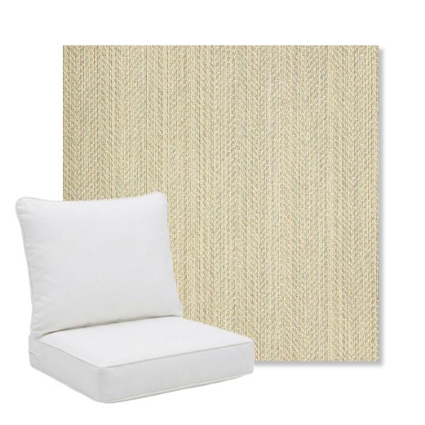 Picture of Posh Dove | Pillow Back Deep Seating Outdoor Cushions - Sunbrella© Fabric