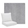 Picture of Posh Graphite | Pillow Back Deep Seating Outdoor Cushions - Sunbrella© Fabric